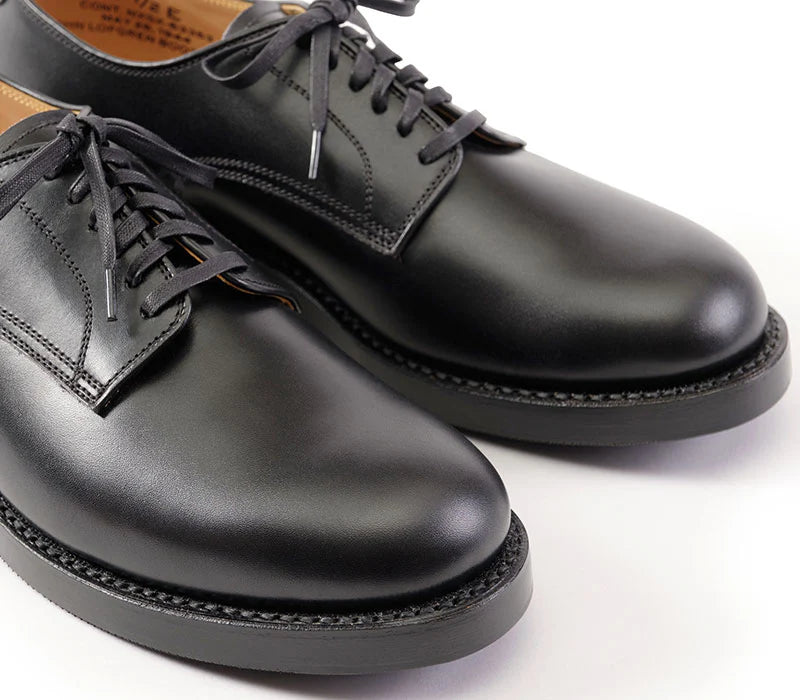 John Lofgren USN Low Quarter Shoes - French Calfskin Black