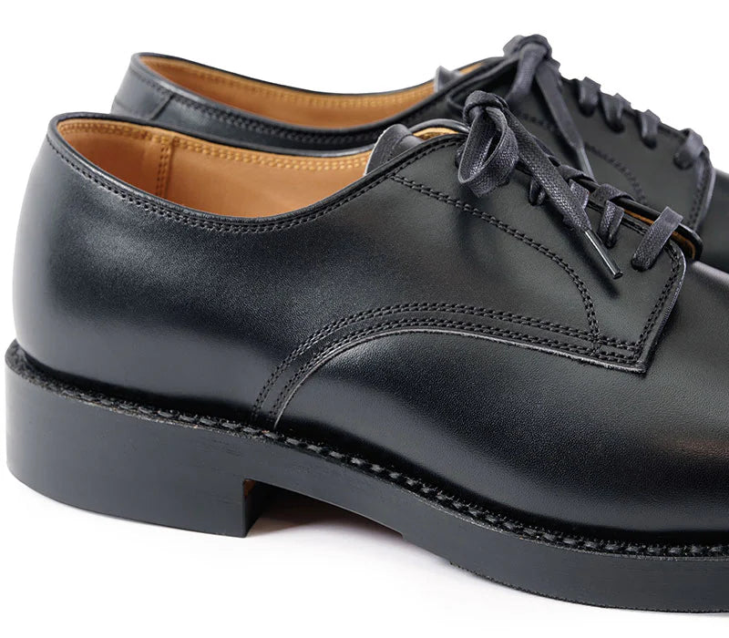 John Lofgren USN Low Quarter Shoes - French Calfskin Black