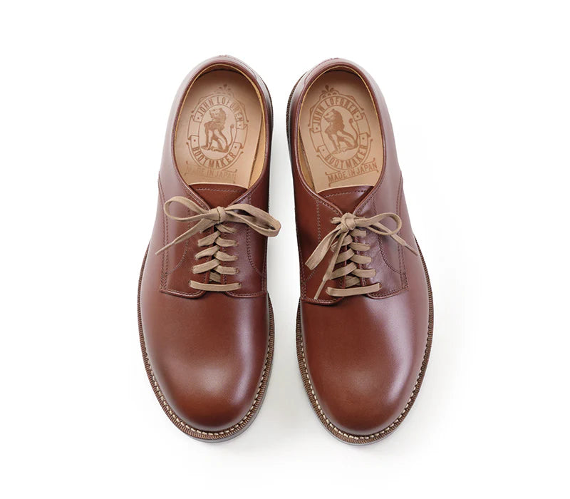 (Pre-Order SS26) John Lofgren Low Quarter Shoes - French Calfskin Russet Brown