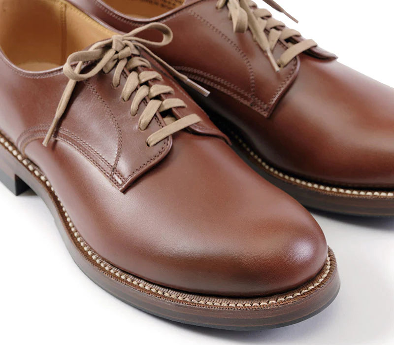(Pre-Order SS26) John Lofgren Low Quarter Shoes - French Calfskin Russet Brown