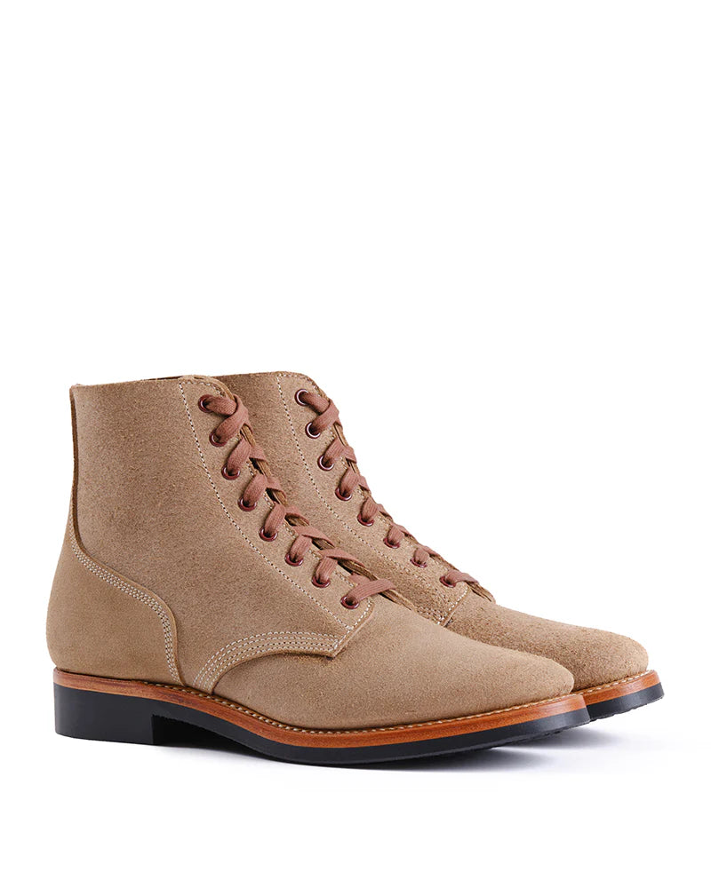 (Pre-Order FW26) John Lofgren US Navy N-1 Field Shoes Boondockers - Natural Roughout Horween CXL