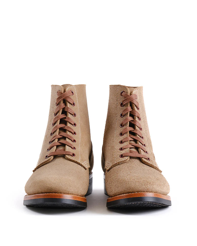 (Pre-Order FW26) John Lofgren US Navy N-1 Field Shoes Boondockers - Natural Roughout Horween CXL