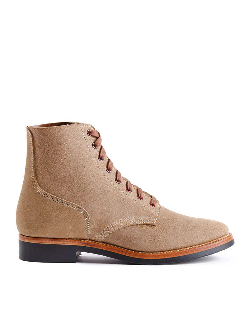 (Pre-Order FW26) John Lofgren US Navy N-1 Field Shoes Boondockers - Natural Roughout Horween CXL