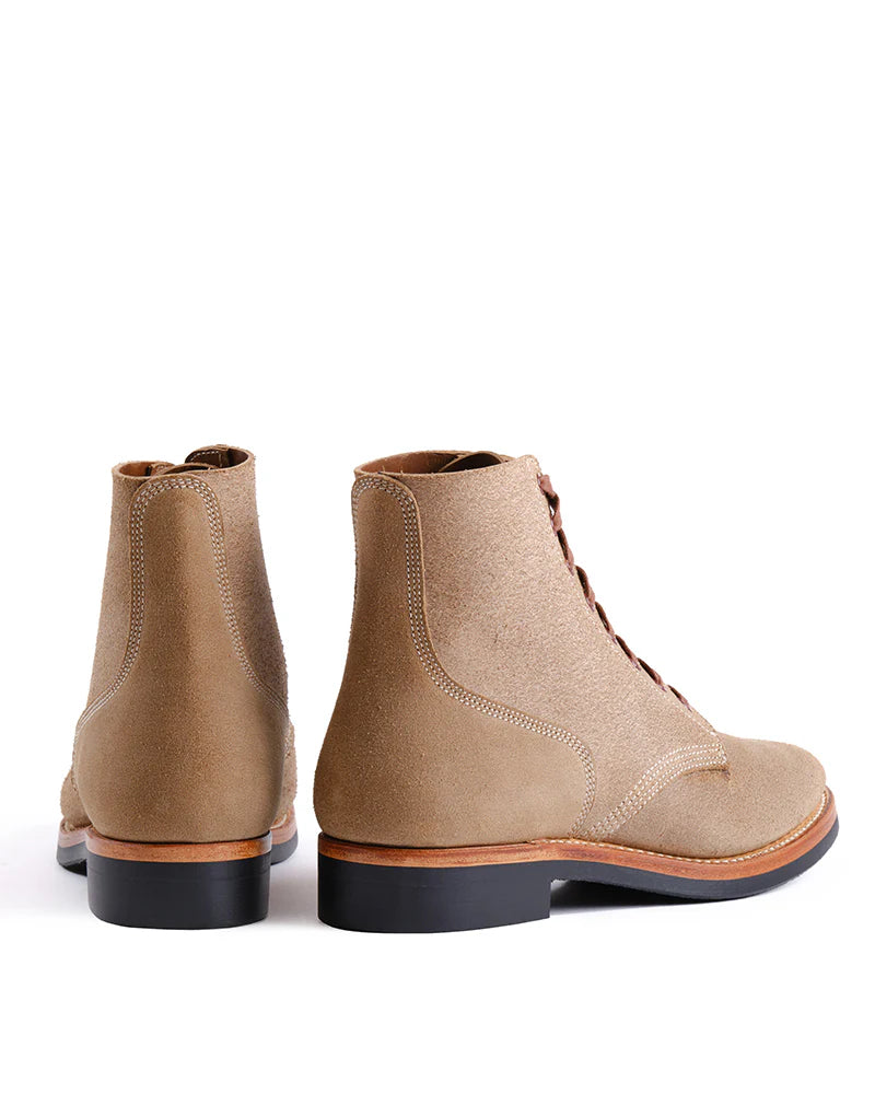 (Pre-Order FW26) John Lofgren US Navy N-1 Field Shoes Boondockers - Natural Roughout Horween CXL