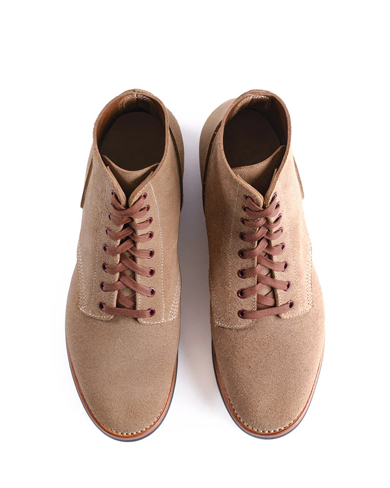 (Pre-Order FW26) John Lofgren US Navy N-1 Field Shoes Boondockers - Natural Roughout Horween CXL