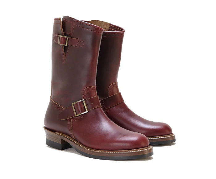 John Lofgren Wabash Engineer Boots - Horween CXL Burgundy