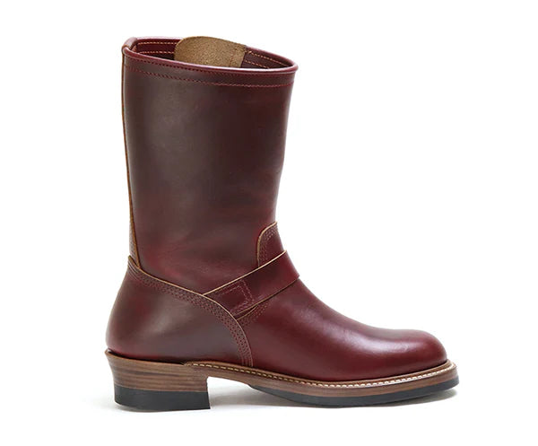 (Pre-Order FW25) John Lofgren Wabash Engineer Boots - Horween CXL Burgundy