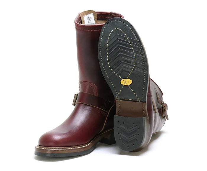 John Lofgren Wabash Engineer Boots - Horween CXL Burgundy