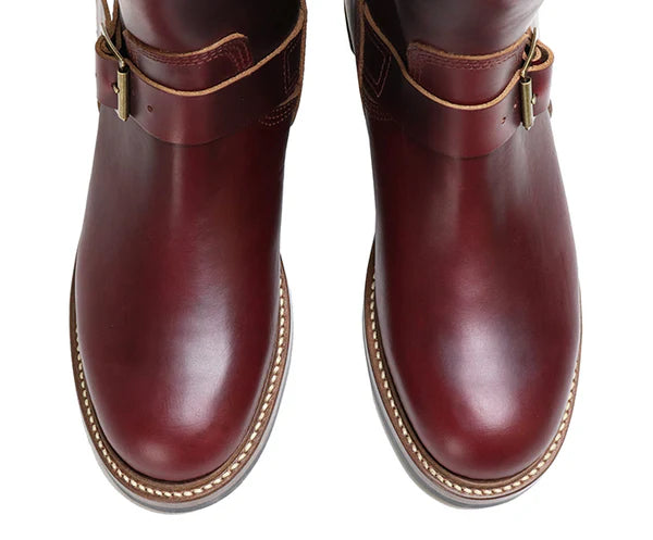 (Pre-Order SS26) John Lofgren Wabash Engineer Boots - Horween CXL Burgundy