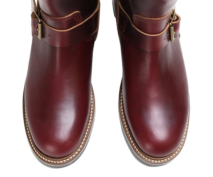 John Lofgren Wabash Engineer Boots - Horween CXL Burgundy