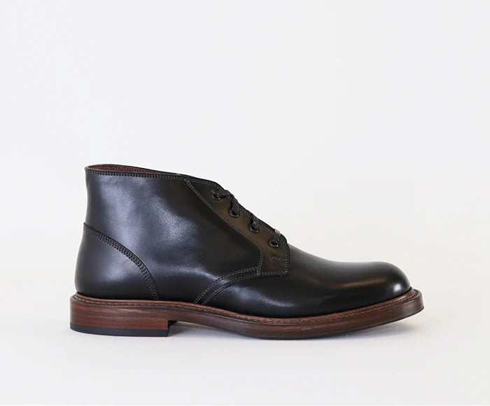 (Pre-Order SS26) John Lofgren Steadfast Chukka Boots - French Calfskin Black