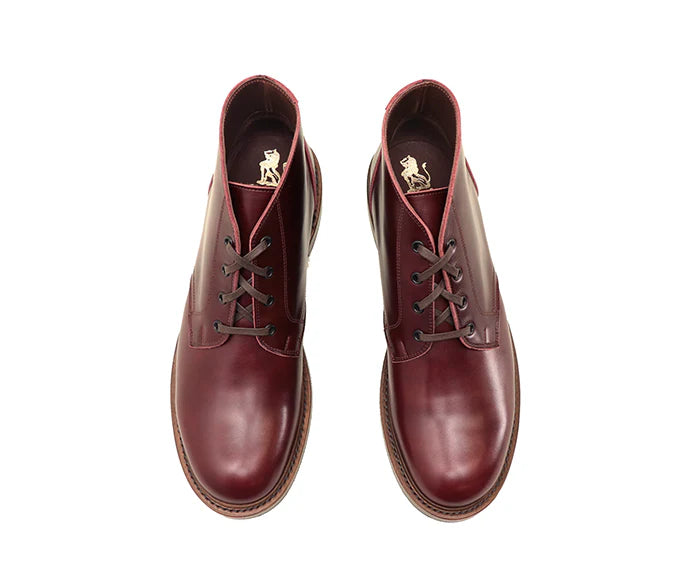 (Pre-Order SS26) John Lofgren Steadfast Chukka Boots - French Calfskin Burgundy