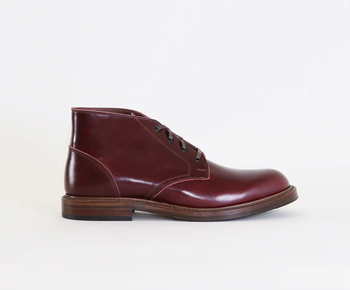 (Pre-Order SS26) John Lofgren Steadfast Chukka Boots - French Calfskin Burgundy