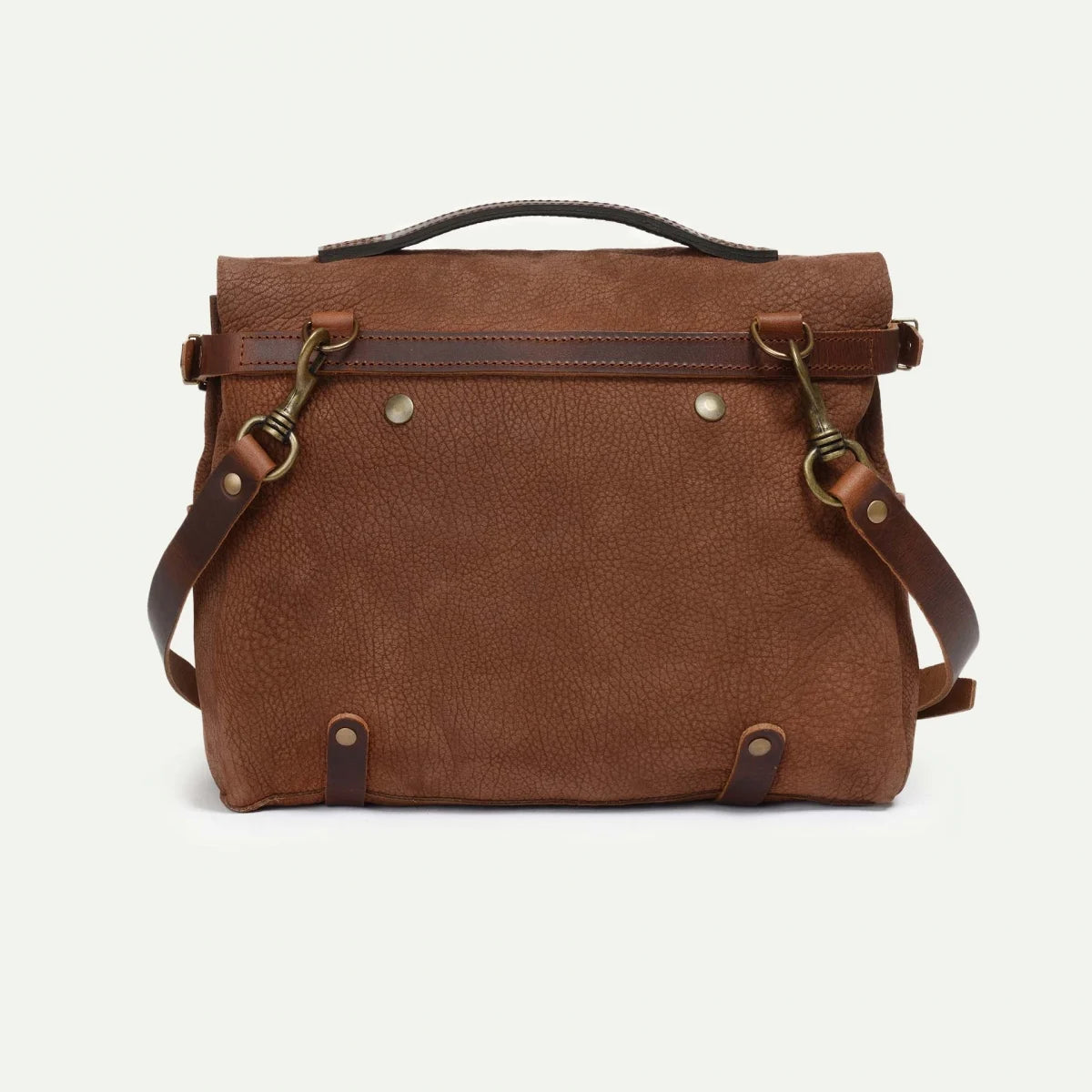 Bleu de Chauffe Postman Bag Eclair M - Brown