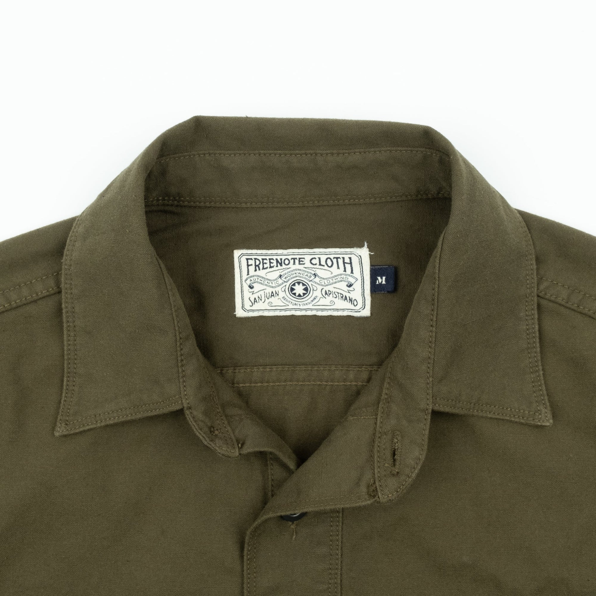 Freenote Cloth Deck Popover - S/S Army Green - Franklin & Poe
