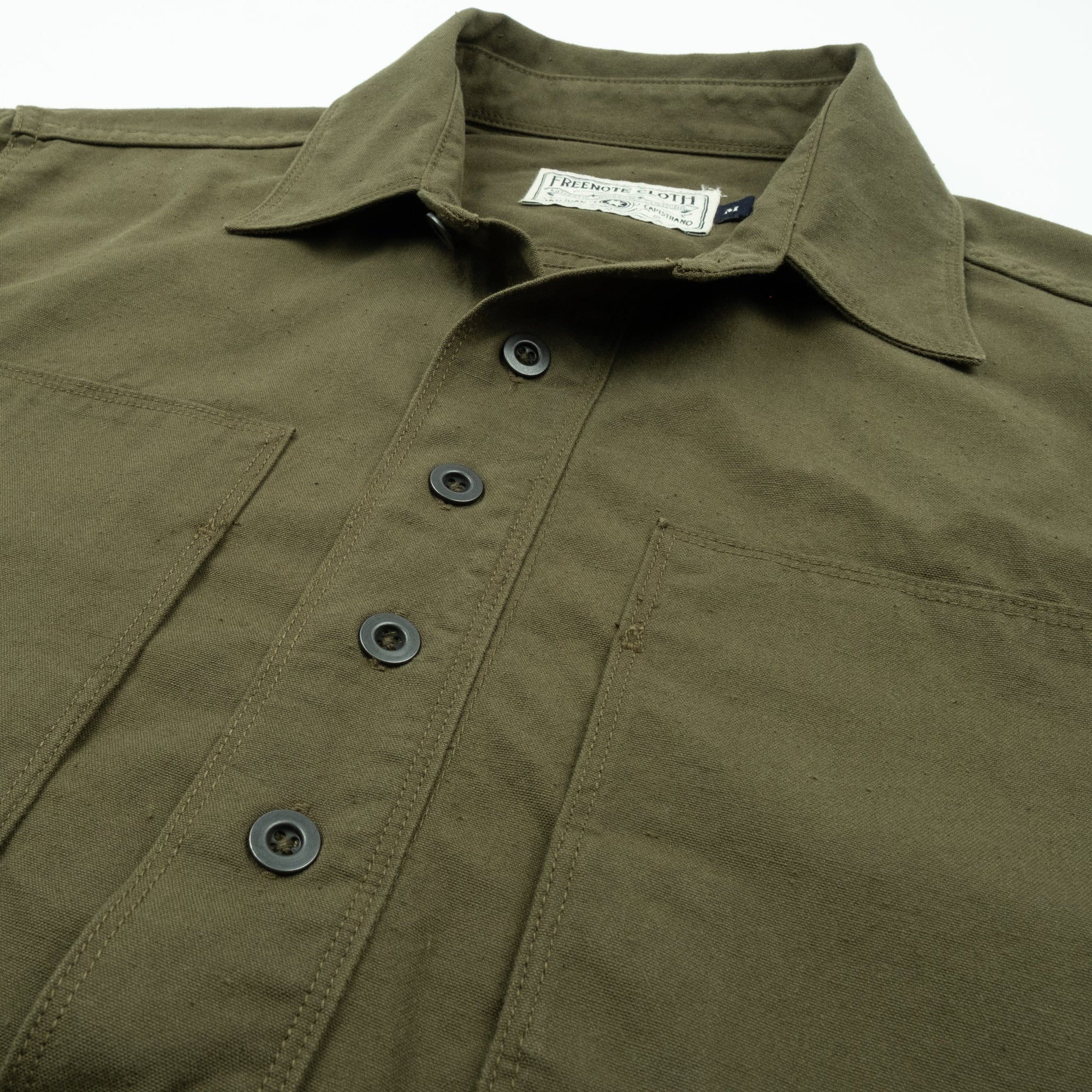 Freenote Cloth Deck Popover - S/S Army Green