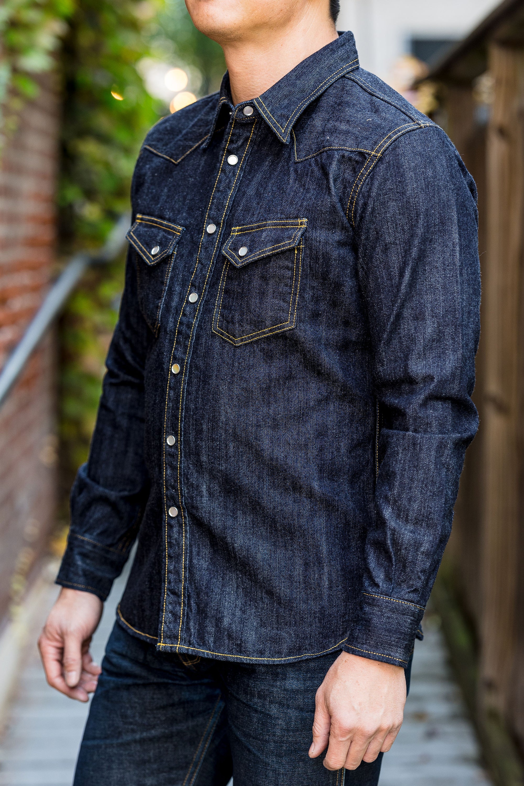 Showoff Grey Regular Fit Denim Shirt