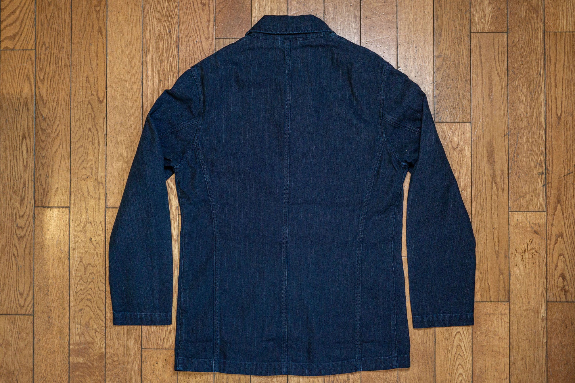 C.O.F. Studio Brewer Jacket - Vintage Blue Stripe Rinsed