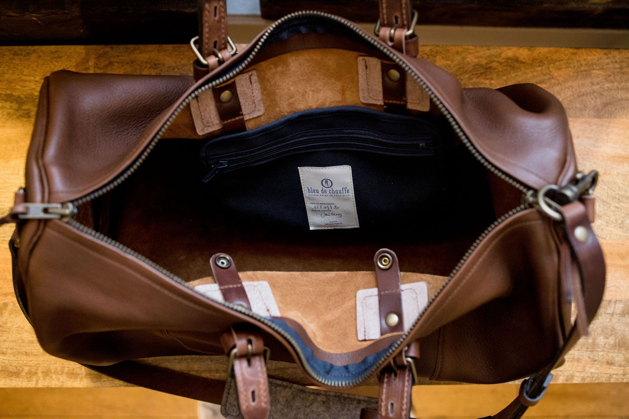 Leather Duffle Bag - Premium Quality by Moonster Leather Products