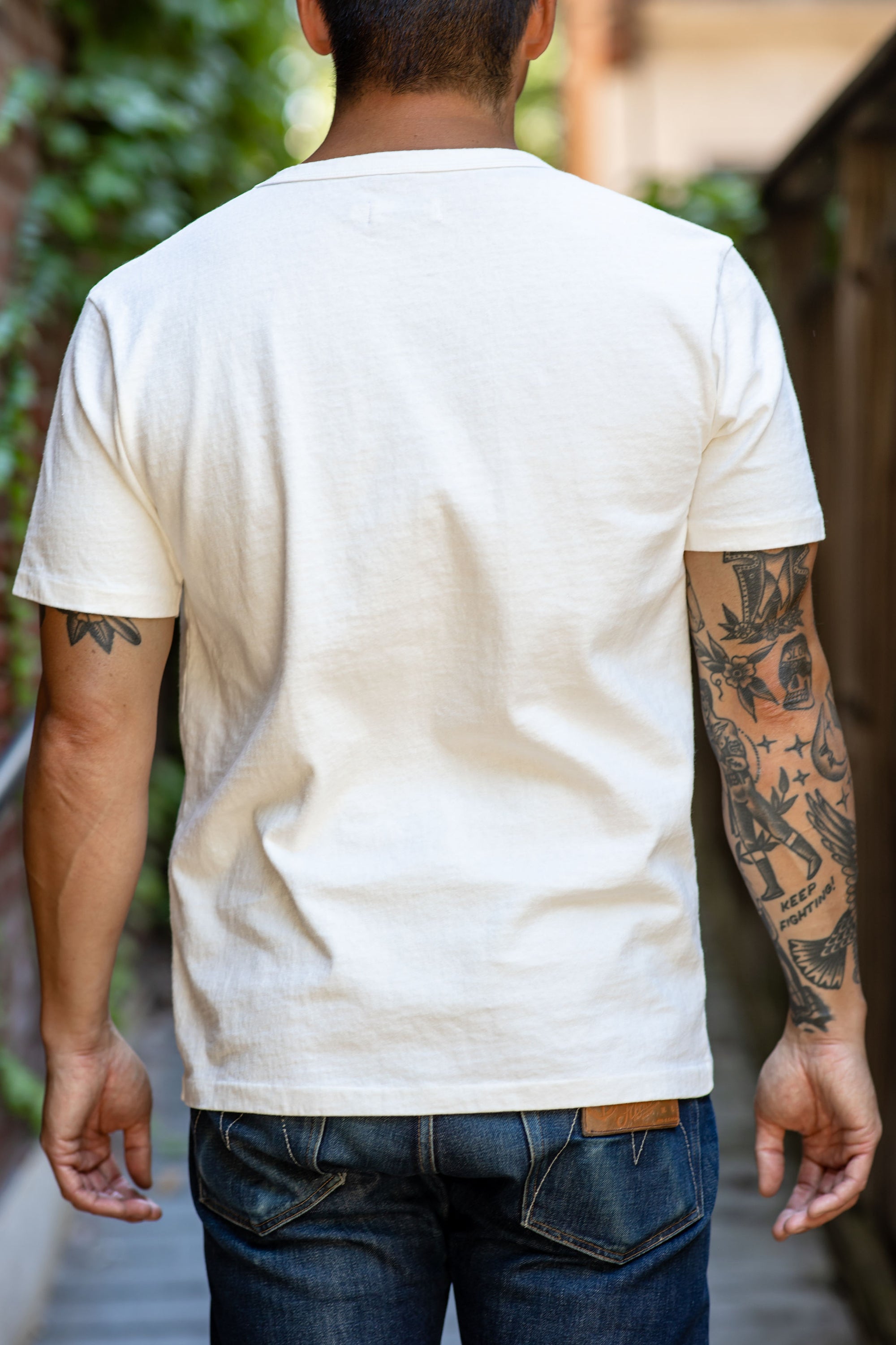 Freenote Cloth 13oz Pocket T-Shirt - White