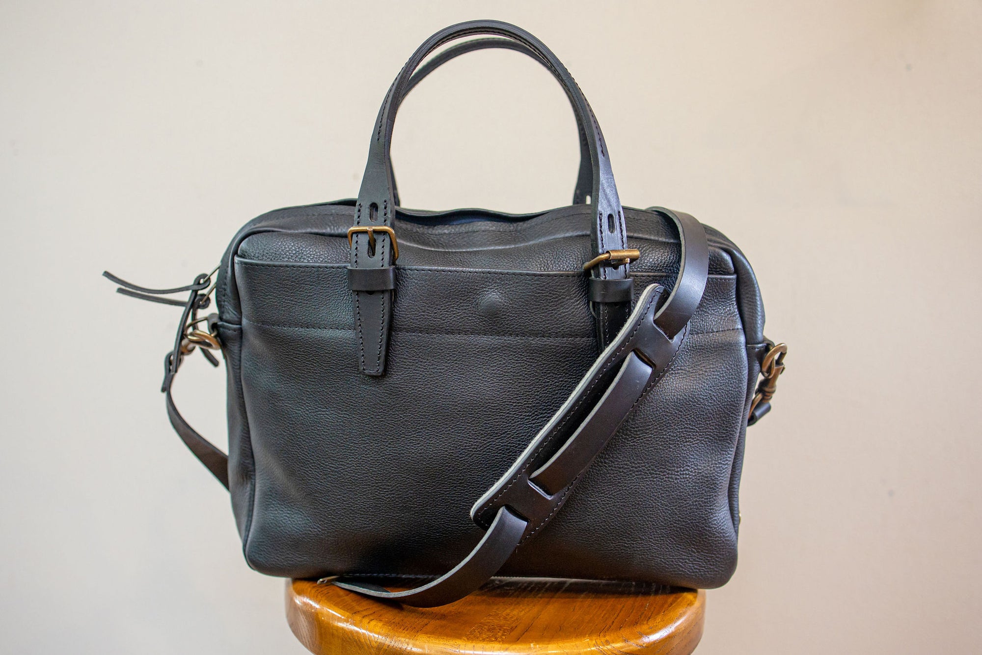 Bleu de Chauffe Folder Business Bag - Black