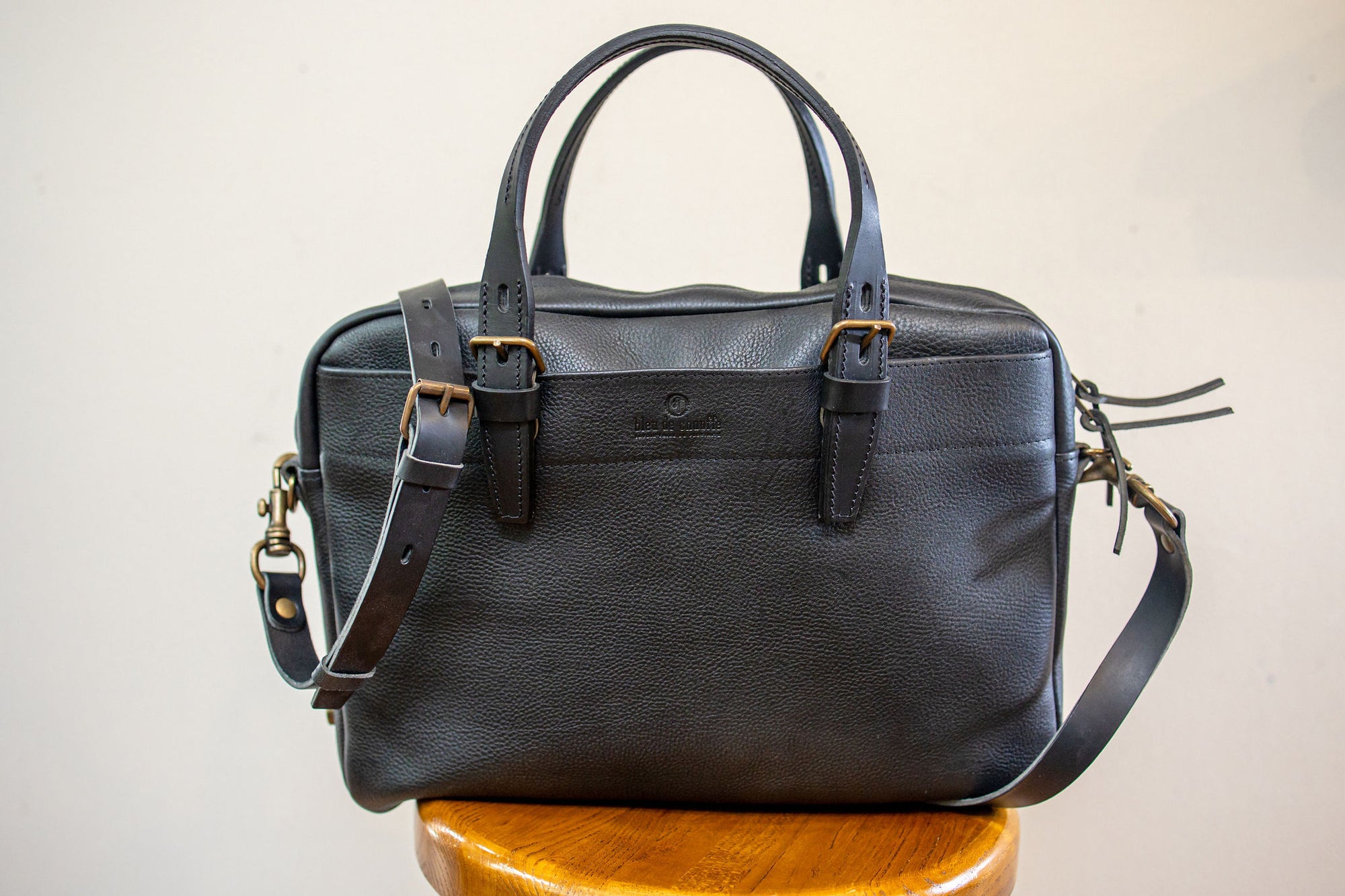 Bleu de Chauffe Folder Business Bag - Black
