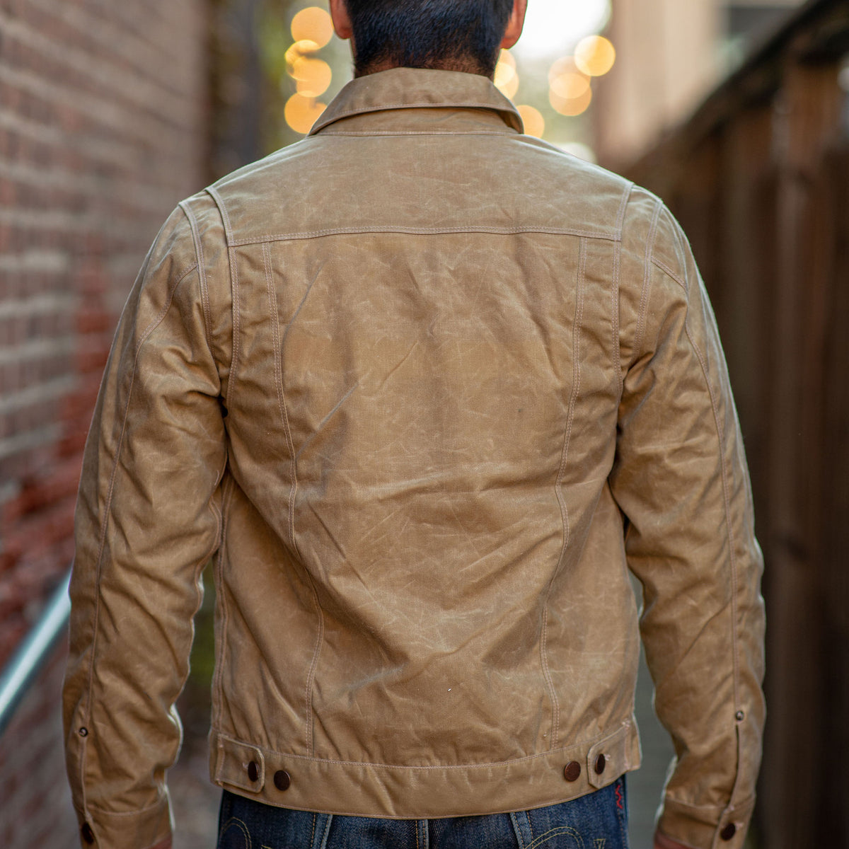 Freenote Cloth Riders Jacket Waxed Canvas Tobacco Franklin & Poe