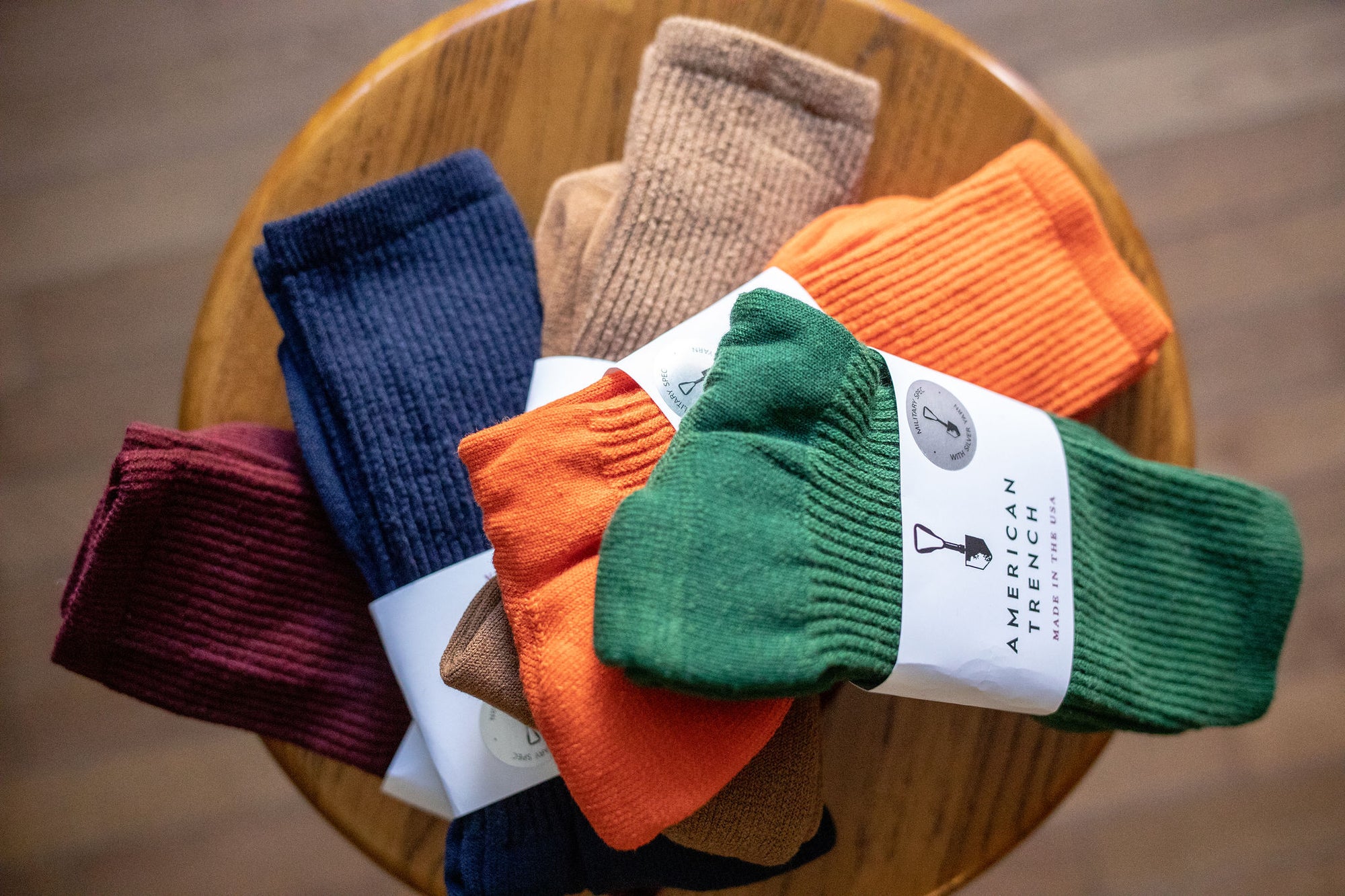 American Trench Mil-Spec Sport Socks with Silver - Franklin & Poe