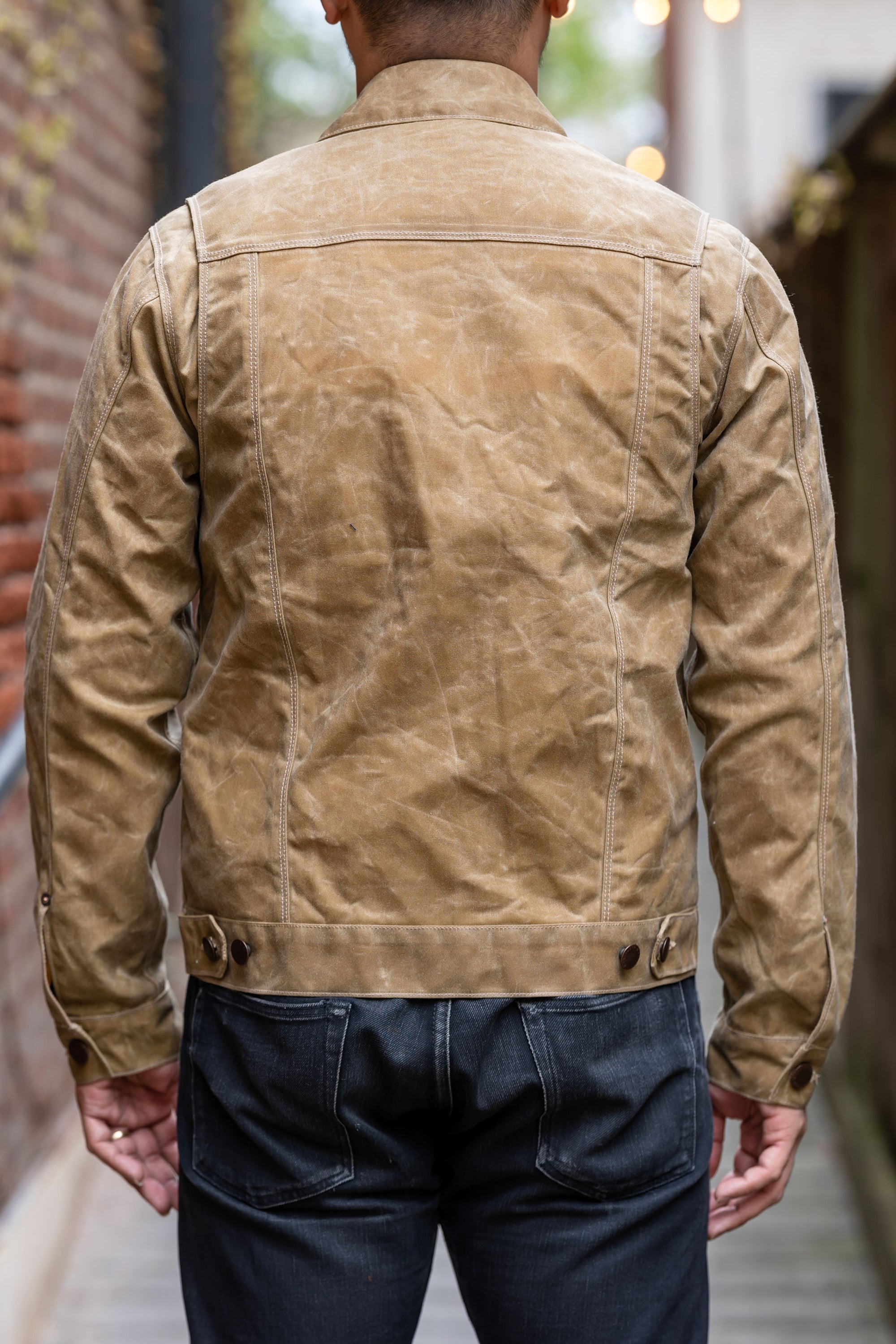 Freenote Cloth Riders Jacket Waxed Canvas - Tumbleweed