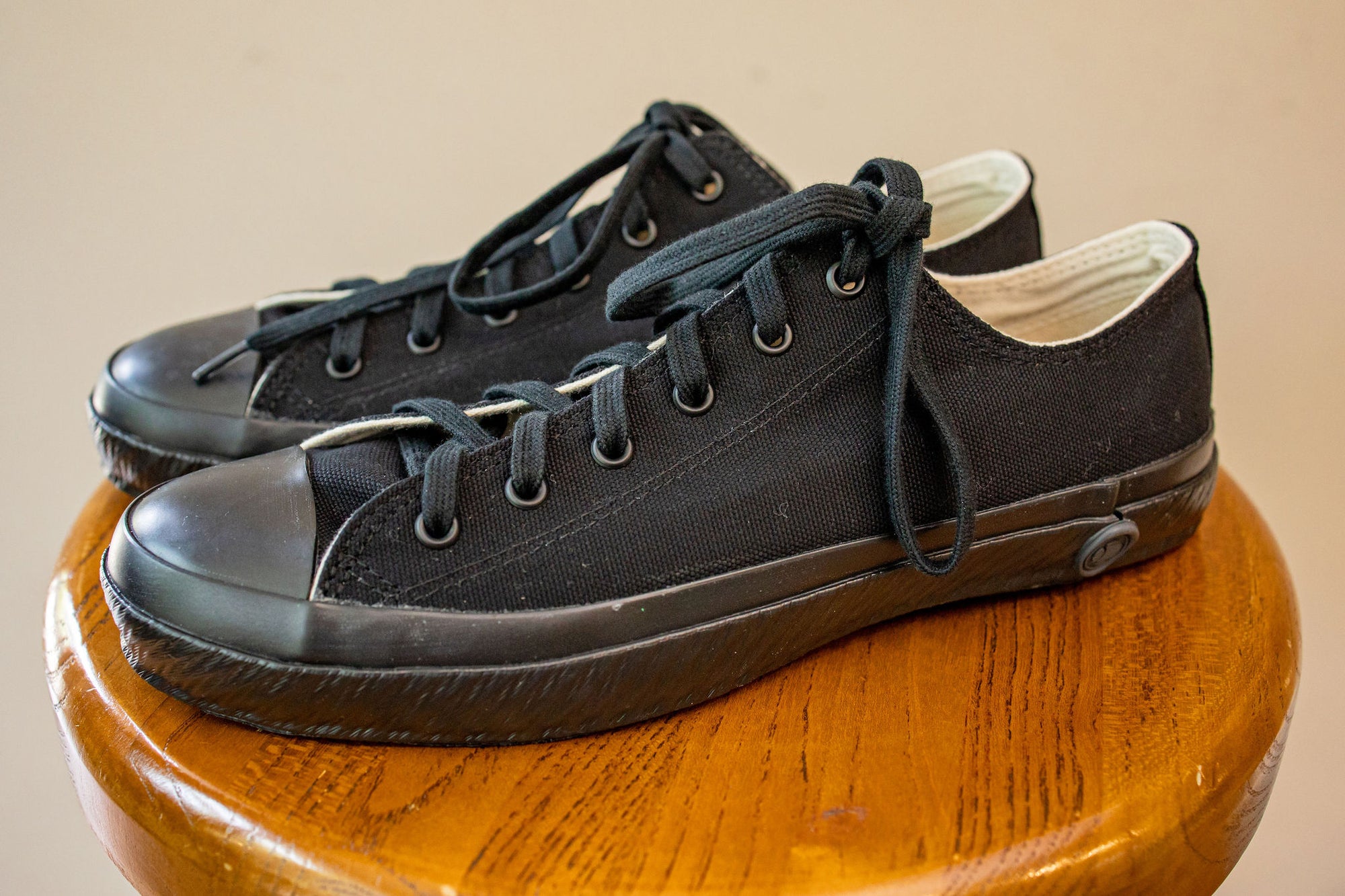 Shoes Like Pottery SLP01 JP Low Top Sneaker- Black Mono