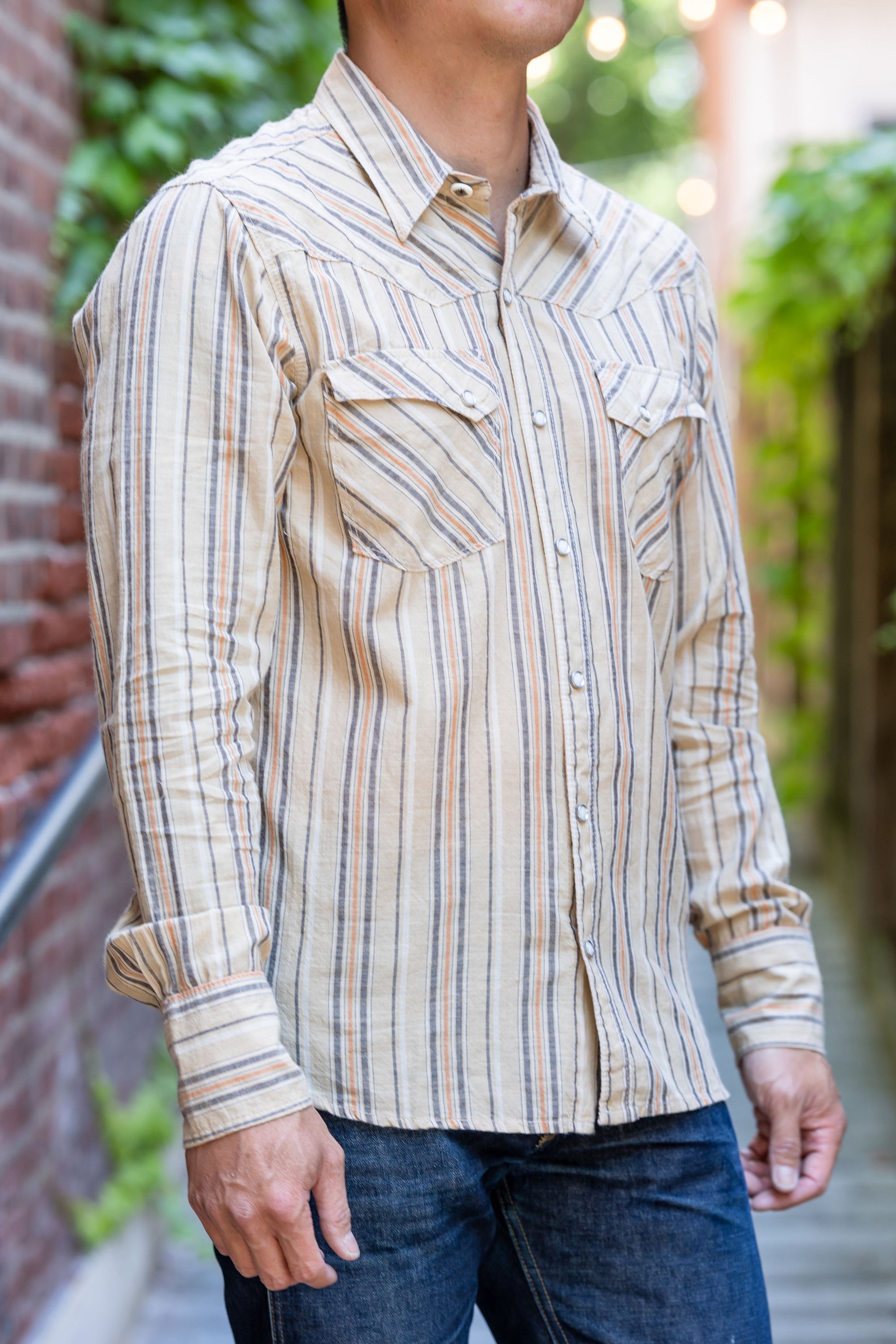 Freenote Cloth Calico - Tan Stripe