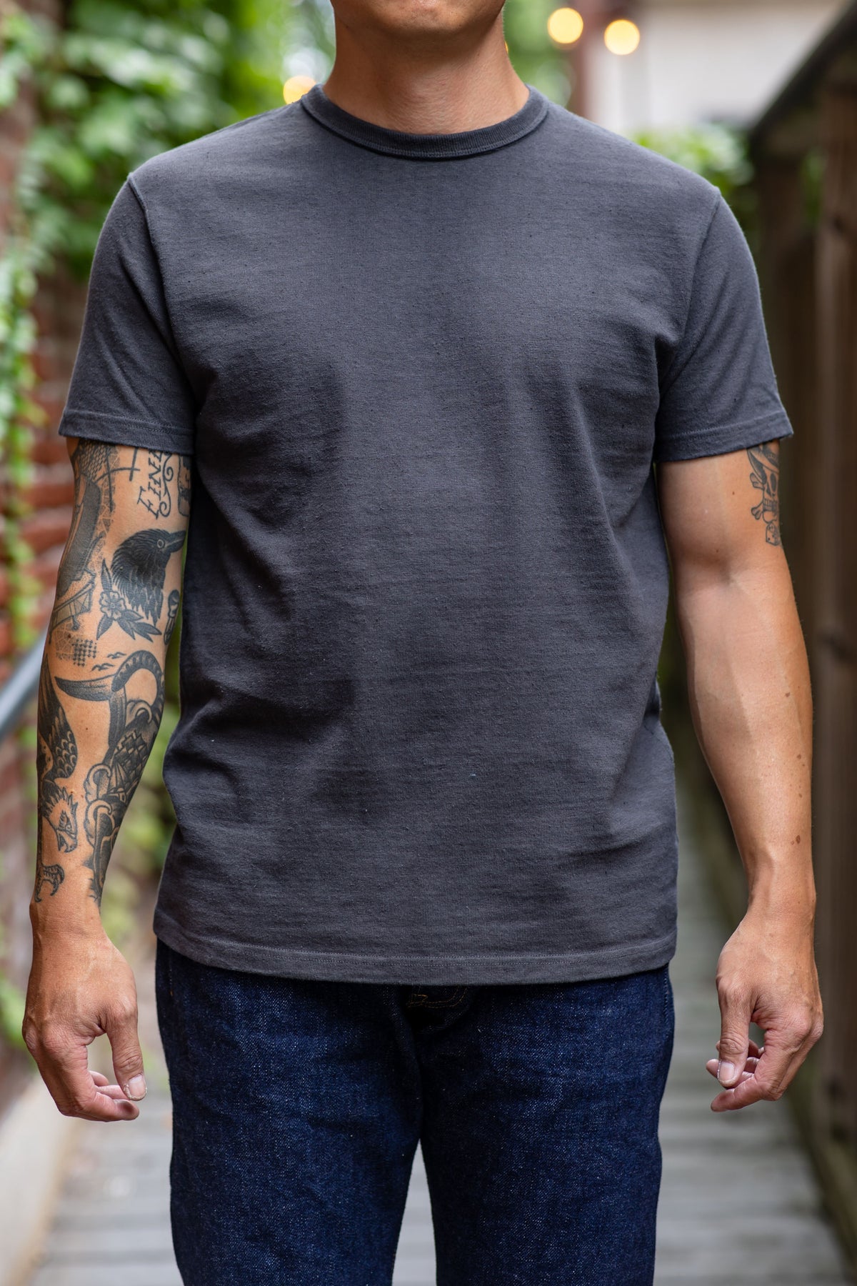 Samurai SJST-SC01 Japanese Cotton Made Crew - Model front