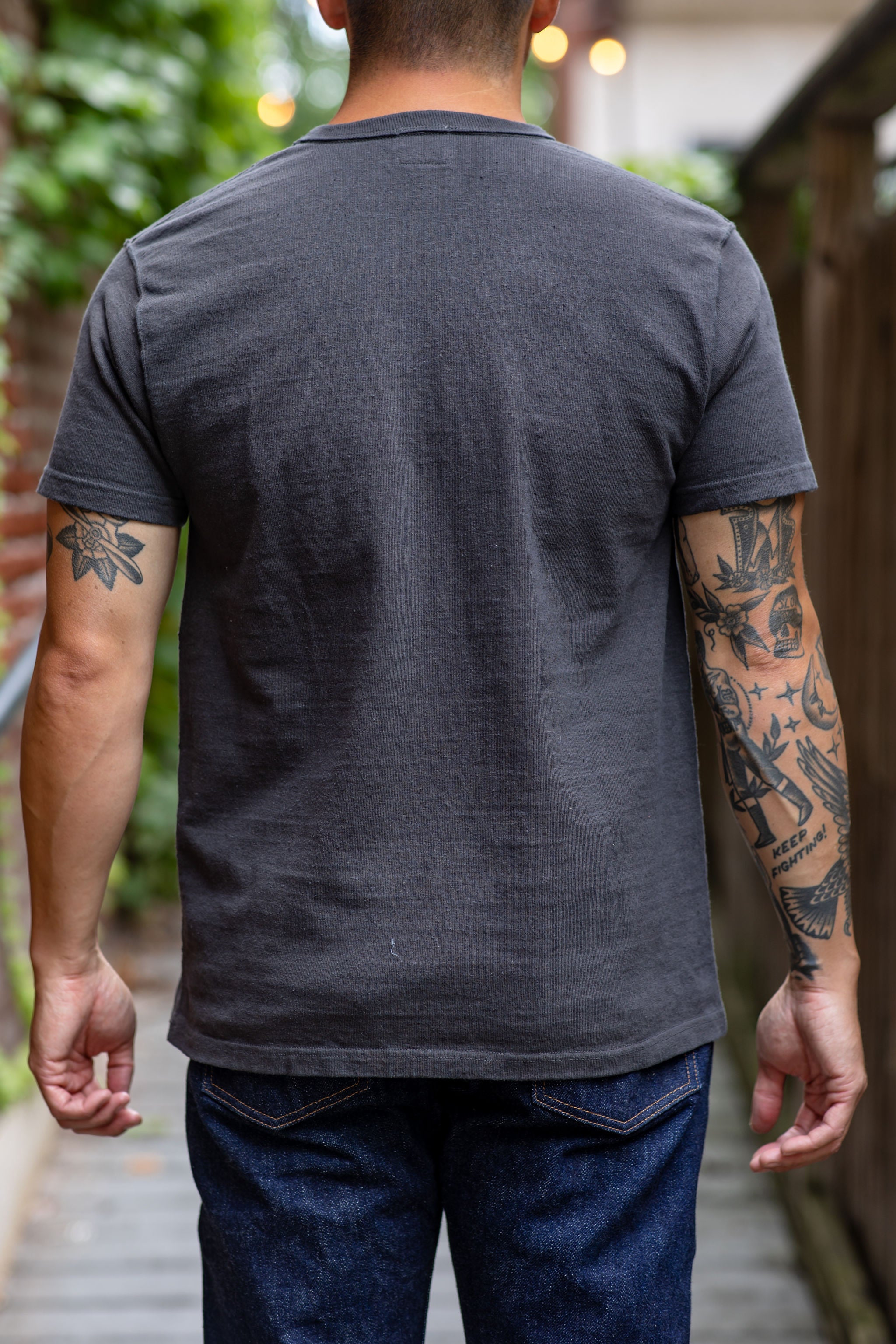 Samurai SJST-SC01 Japanese Cotton Made Crew - model back