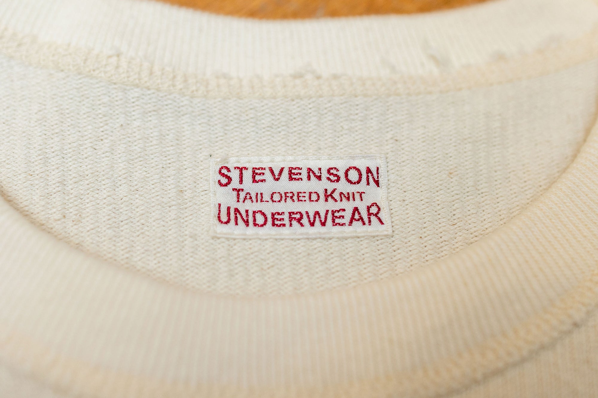 Stevenson Overall Co. Cotton Crewneck Thermal - Natural