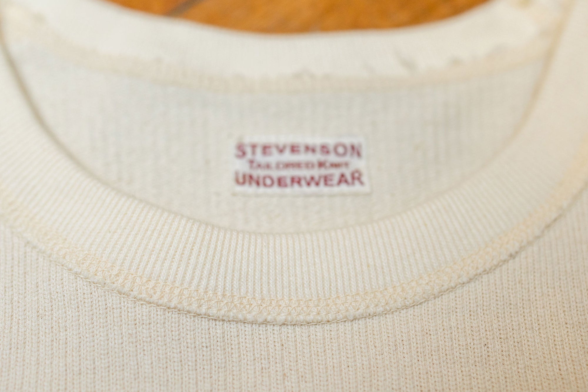 Stevenson Overall Co. Cotton Crewneck Thermal - Natural