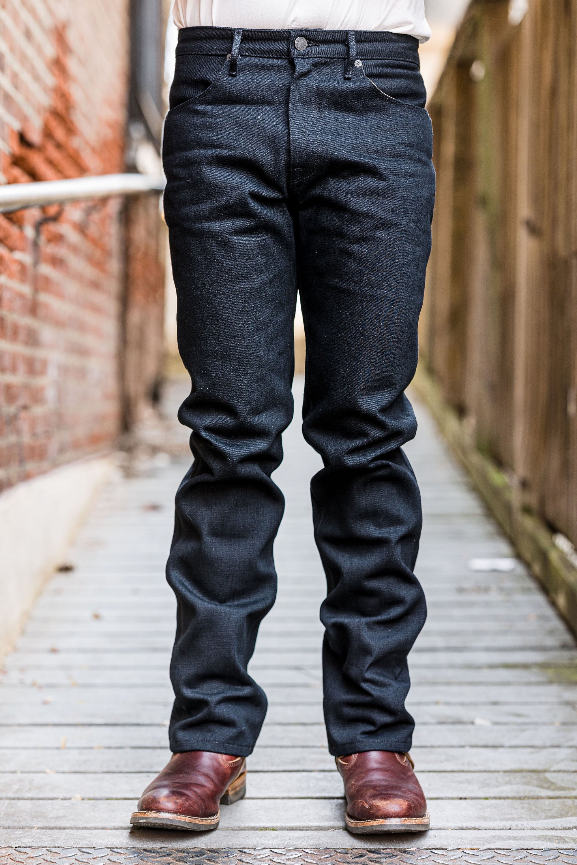 Freenote Cloth Wilkes - 17oz Black Slub