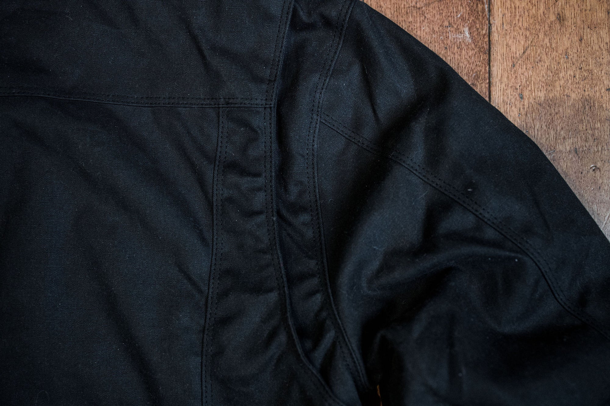 Freenote Cloth Riders Jacket Waxed Canvas - Black