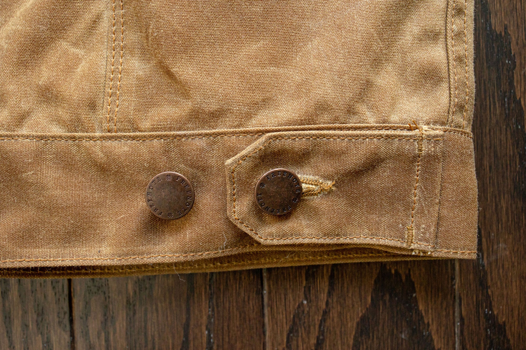 Freenote Cloth Riders Jacket Waxed Canvas- Rust - Franklin & Poe