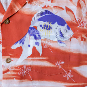 Sun Surf Goldfish S/S Rayon Hawaiian Shirt - Orange - Franklin & Poe