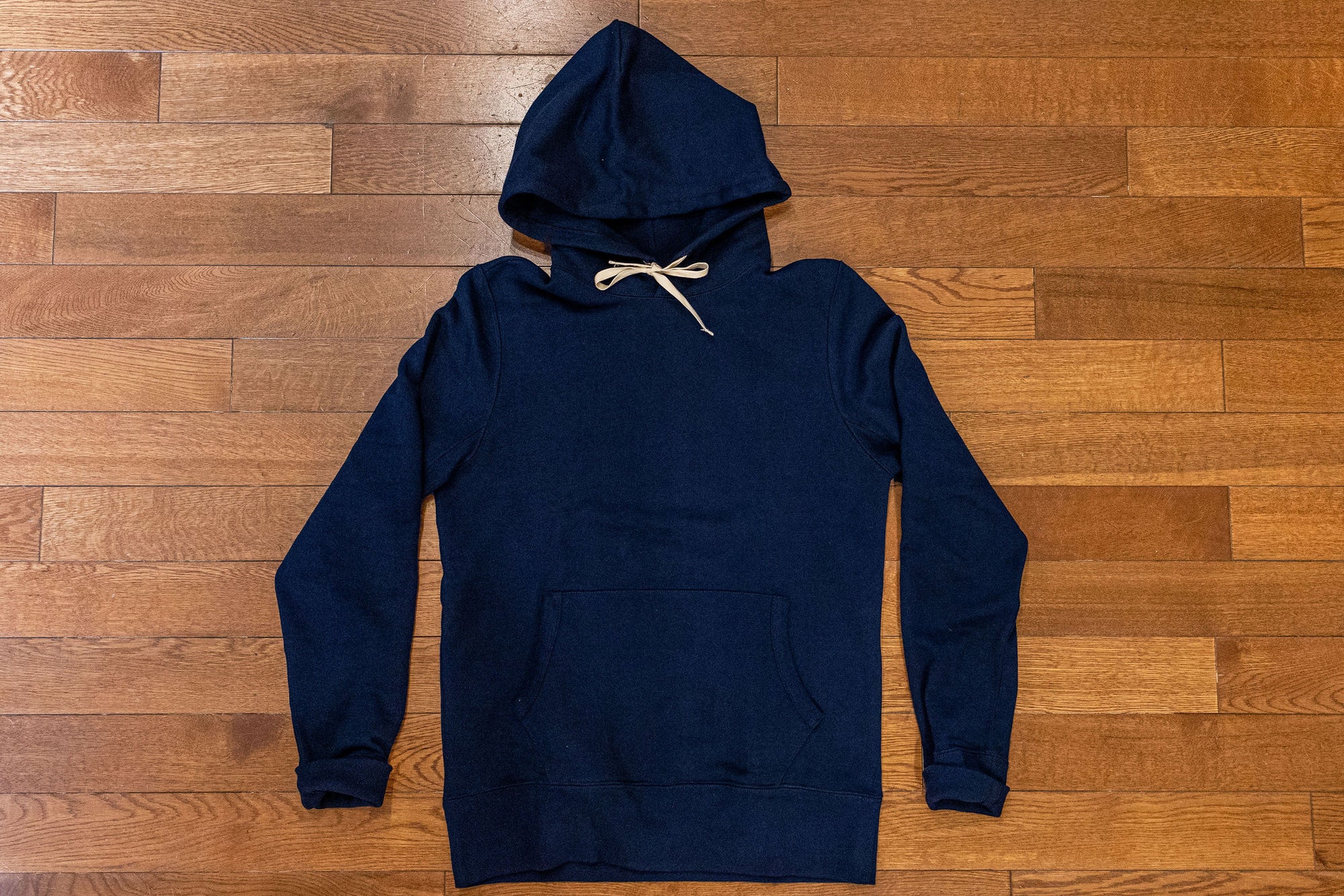 Merz b. Schwanen 382 Men's Loopwheel Hoodie - Ink Blue