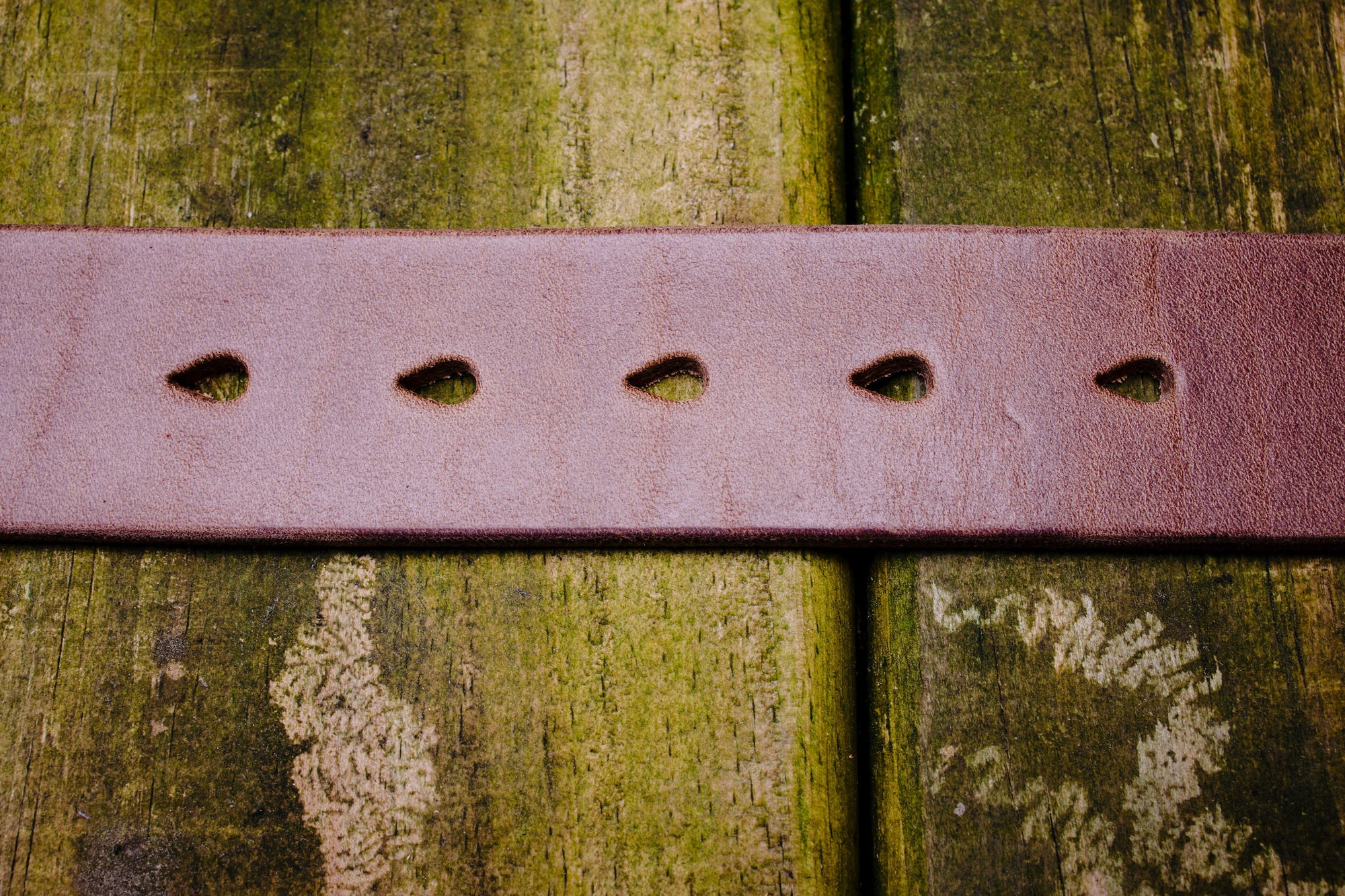 Hollows Leather Trail Belt - Natural Chromexcel Brass Buckle