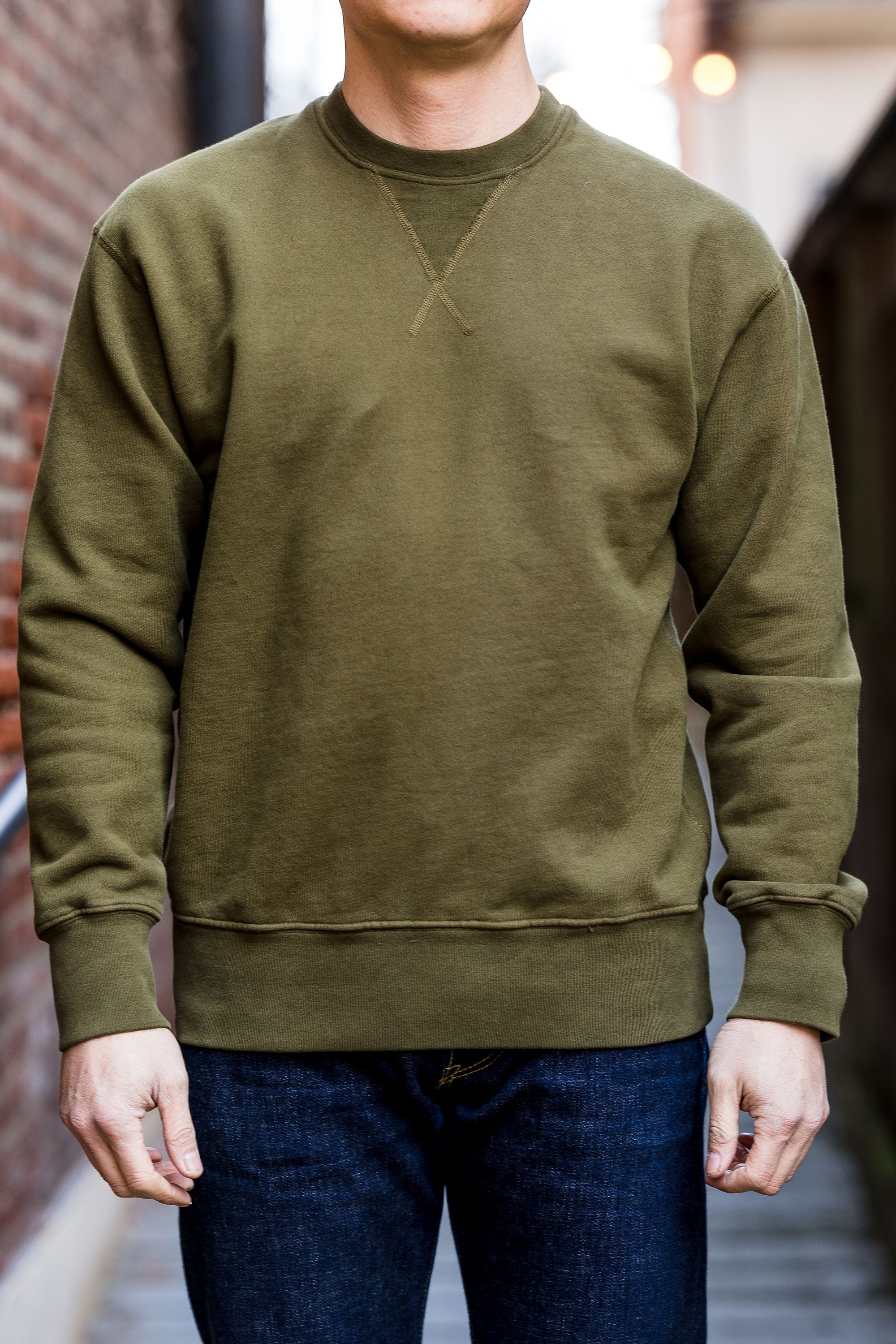 Freenote Cloth Deck Sweatshirt - Olive Drab