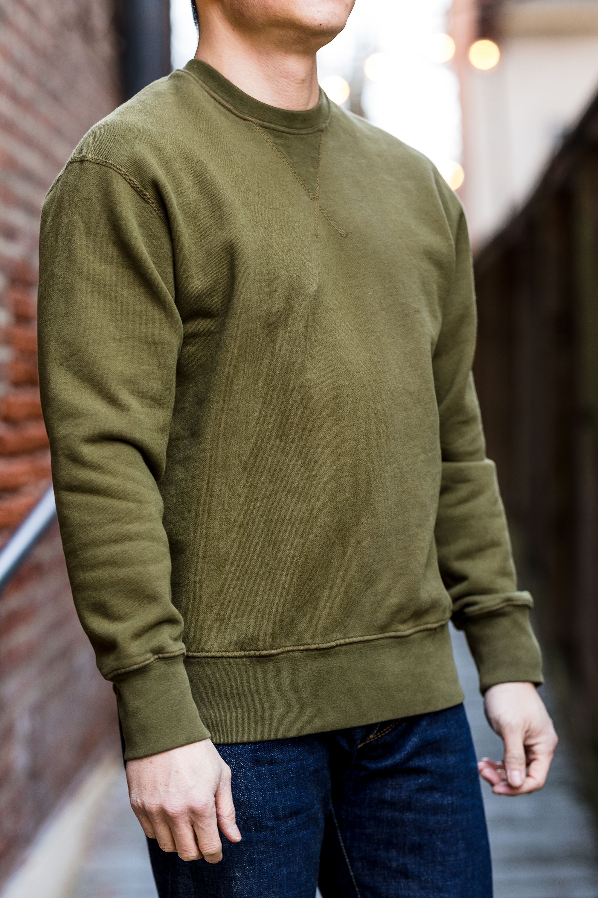 Freenote Cloth Deck Sweatshirt - Olive Drab