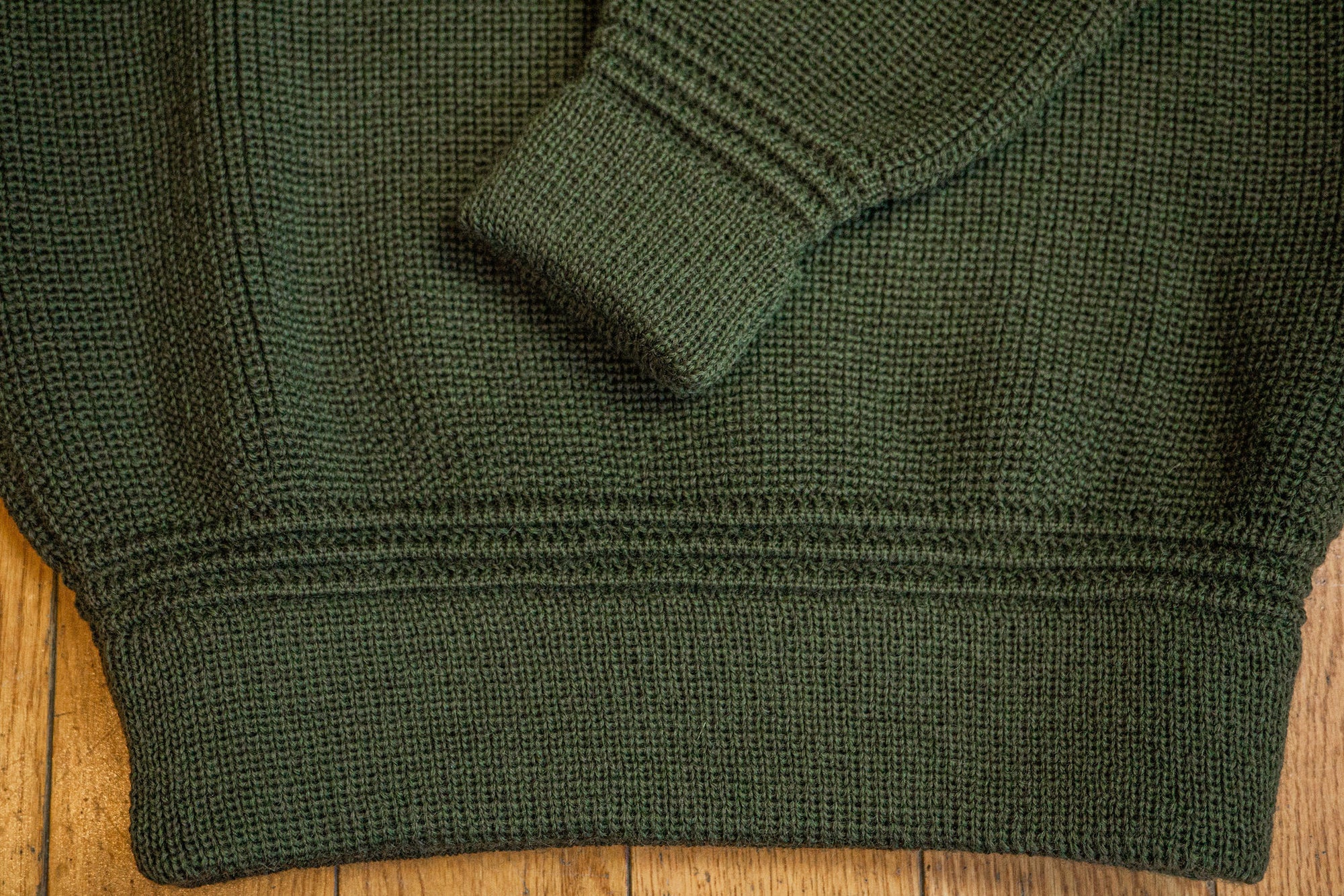 Heimat Textil Boat Roll Neck - Military Green