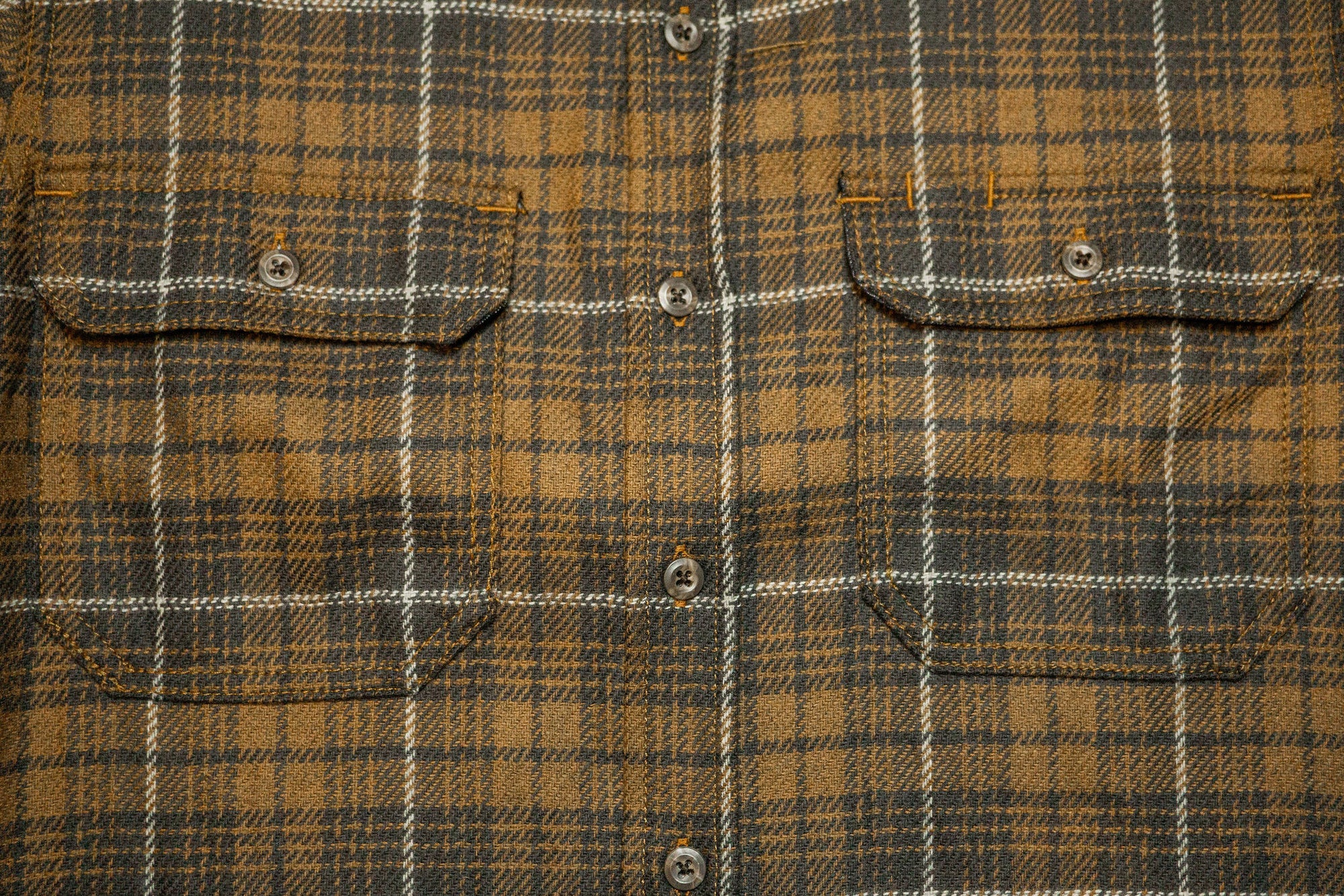 Ginew Shirt Jacket - Brown Plaid