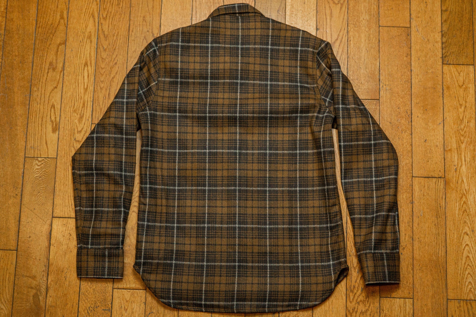 Ginew Shirt Jacket - Brown Plaid