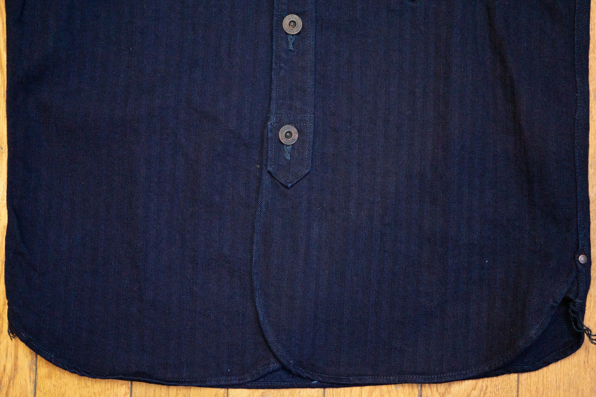 Momotaro Indigo Herringbone Shirt