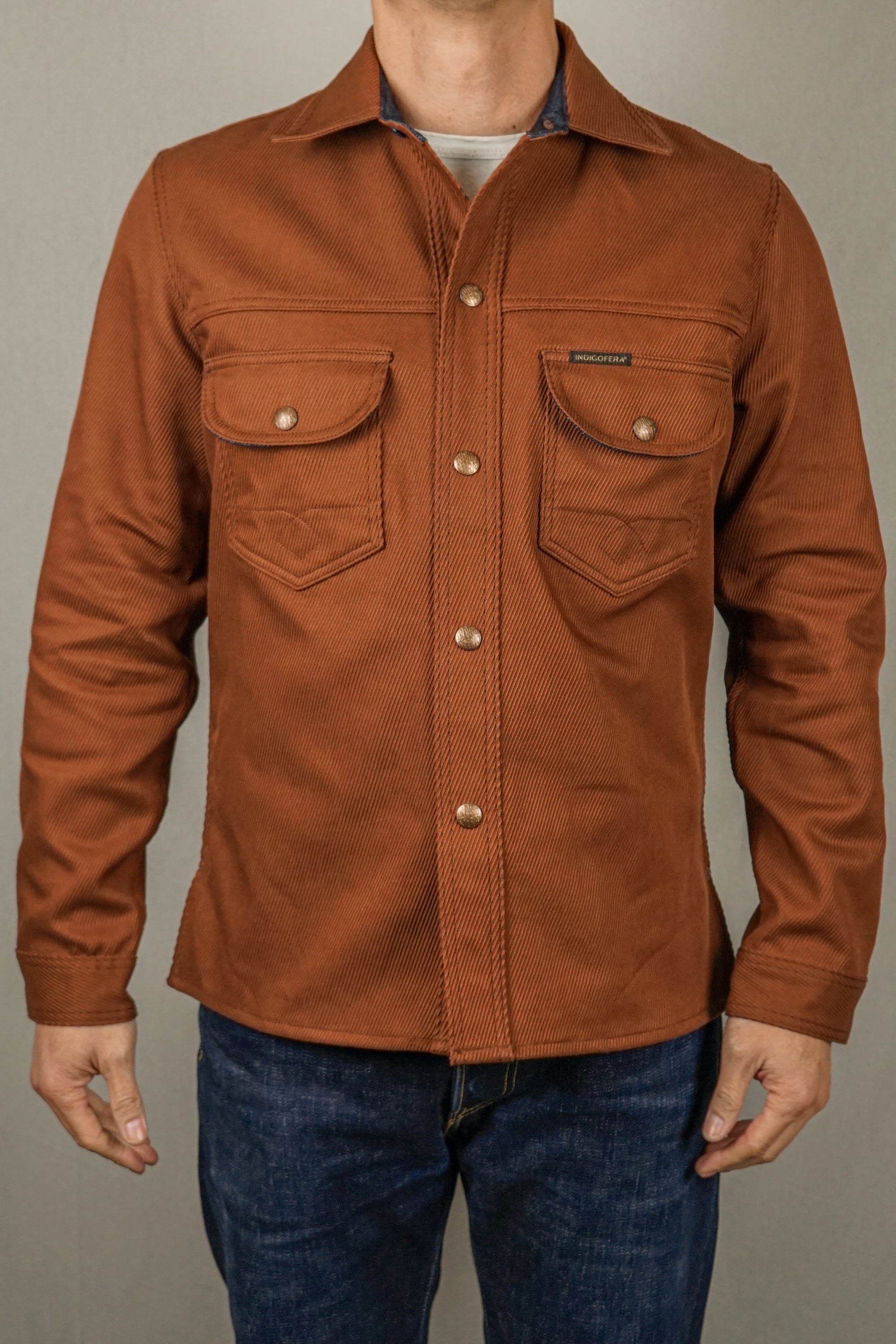 Indigofera Fargo - Rust Cotton Kersey