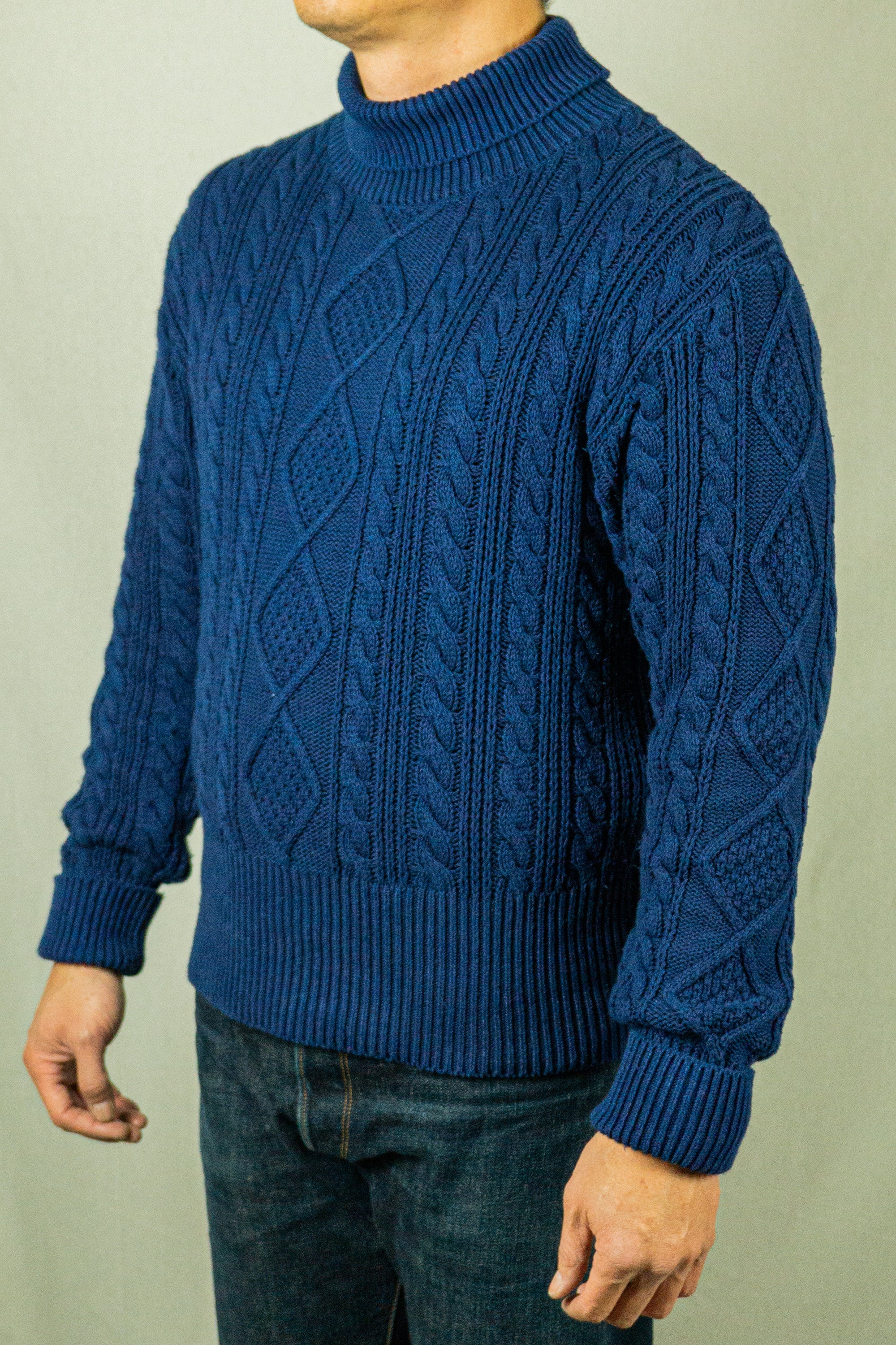 Mister Freedom Mariner Sweater Roll-Neck - Indigo