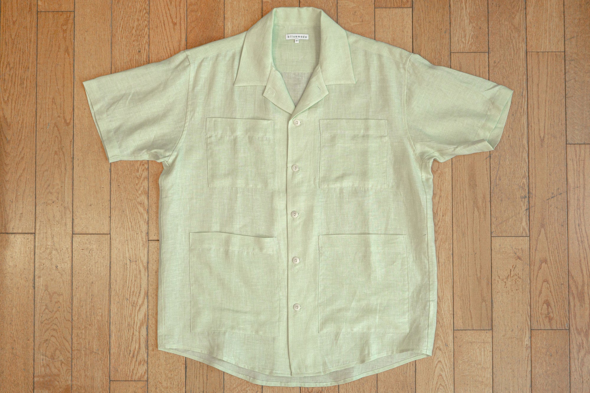 Blluemade Noguchi Shirt - Celadon Belgian Linen